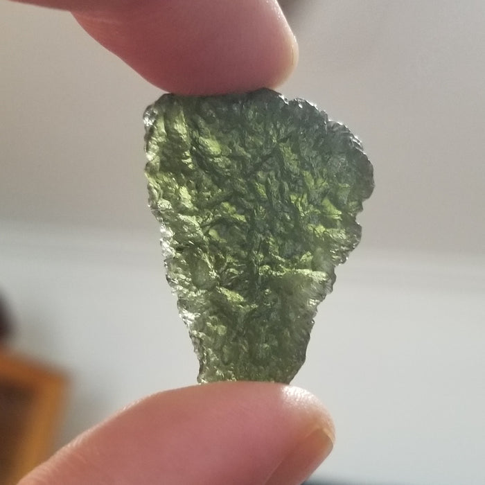 Natural Moldavite Tektite Crystal - Rare Collectible
