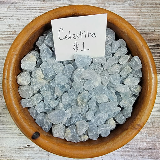 Celestite crystals