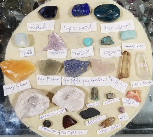 High Ho Gems Crystal Beginners Kit, an amazing beginners kit crystal kit featuring a selection of beautiful tumbled and raw crystals perfect for new collectors and enthusiasts.