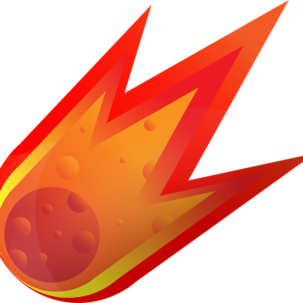 Illustration of a meteor 