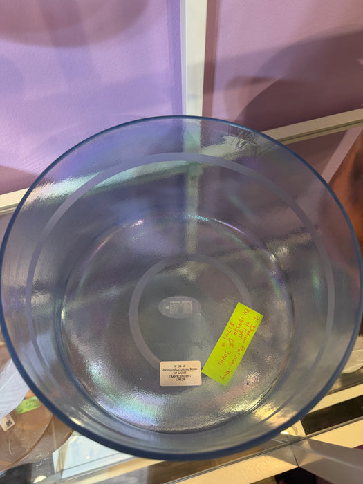 Crystal Tones® Singing Bowl 9" D#-10 Indigo Platinum - Ring of Light Transcendent Sound