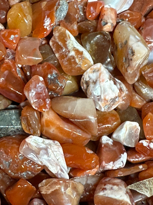 Fire Opal chips from Mexico