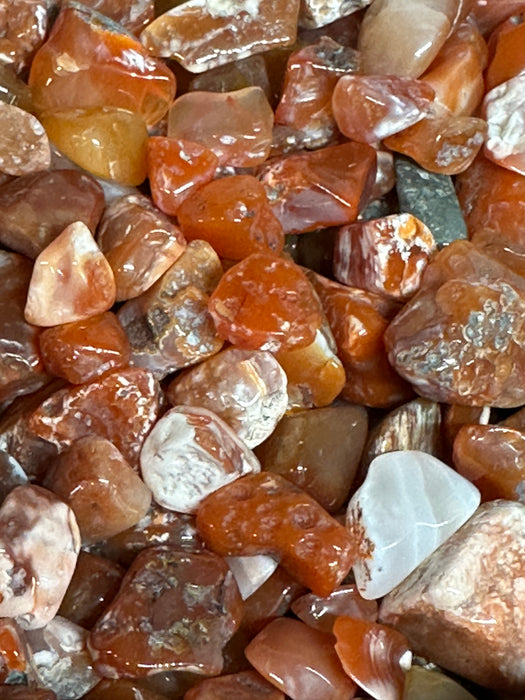 Fire Opal chips from Mexico