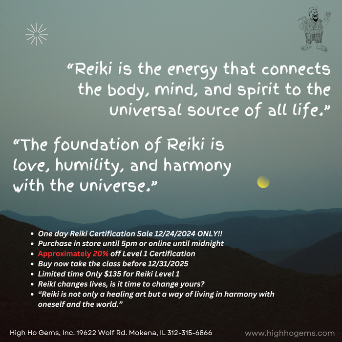 Reiki Leve 1 Certification Christmas 2024 Special!