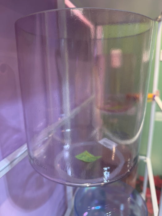 Crystal Tones® Singing Bowl 8" D#-50 Lavender Aura Gold Bowl with Unique Sound