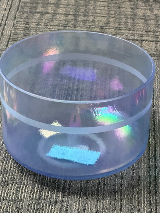 Crystal Tones® Singing Bowl 9" D#-10 Indigo Platinum - Ring of Light Transcendent Sound