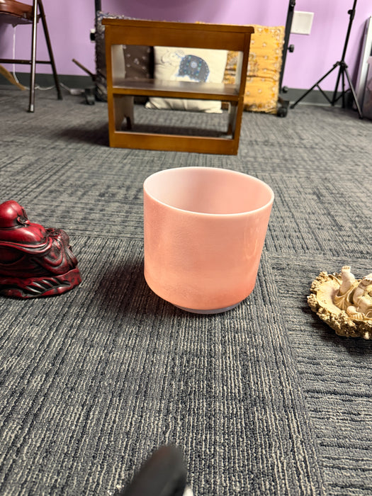 Crystal Tones® Singing Bowl Rose Quartz 7” G+20