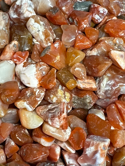 Fire Opal chips from Mexico