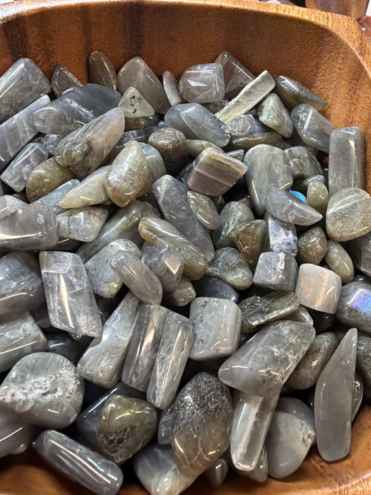 Labradorite tumbled Stone - 1 Inch Madagascar Throat Chakra Protection Crystal