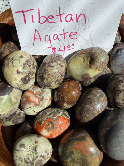 Tibetan Agate Tumbled