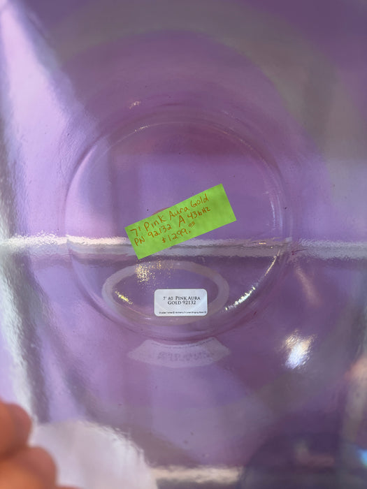 Crystal Tones® Singing Bowl 7" A0 Pink Aura Gold Bowl - Resonant Healing Sound