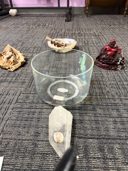 Crystal Tones® Singing Bowl 9" E-5 Citrine Kyanite - Sacred Sound Therapy Tool