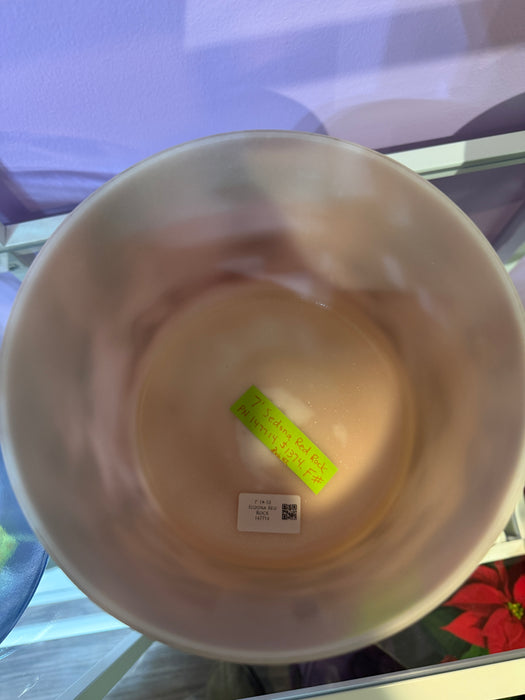 Crystal Tones® Singing Bowl 7" F#-10 Sedona Red Rock -366hz