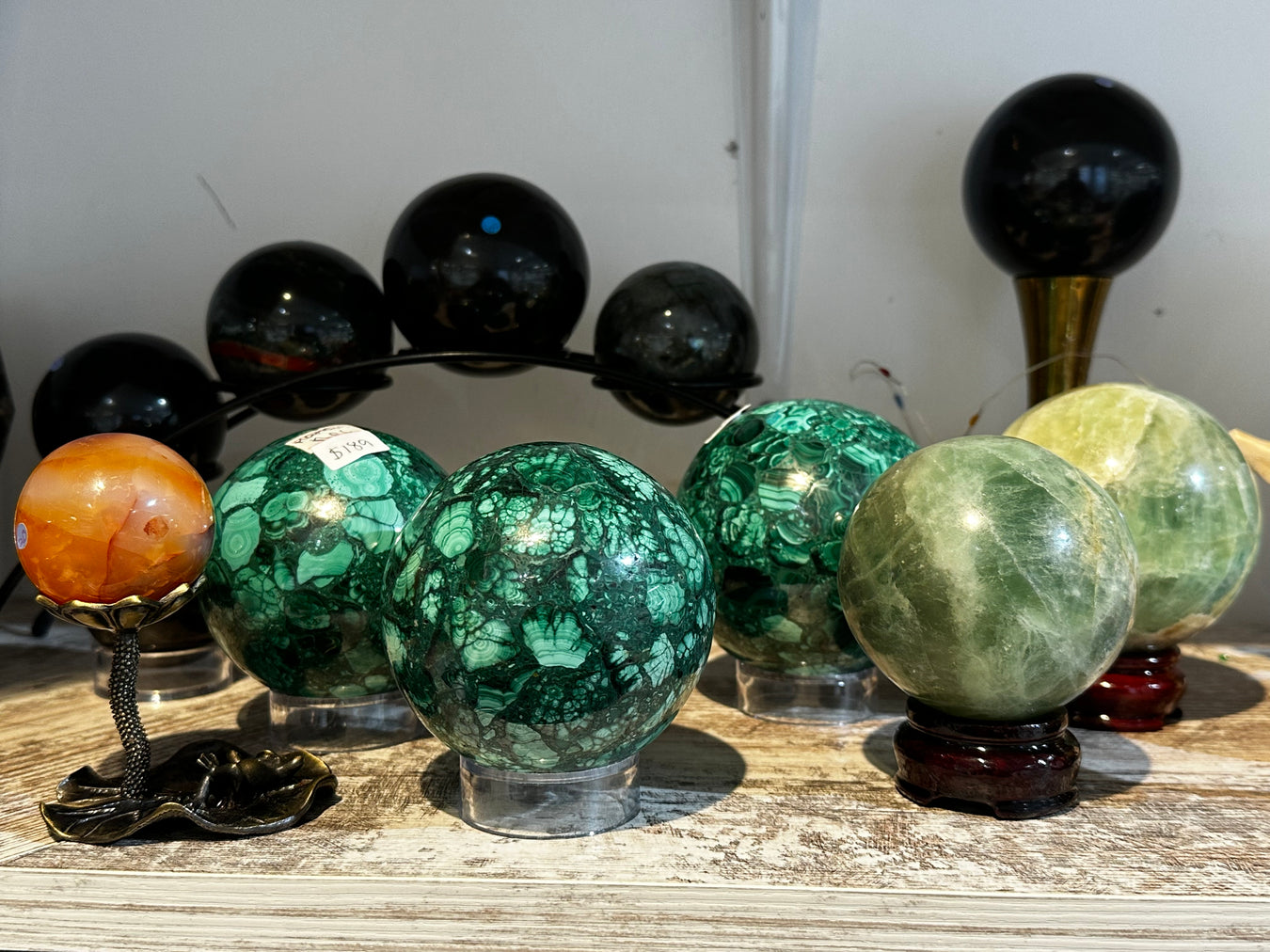 Incredible Malachite Green Spheres