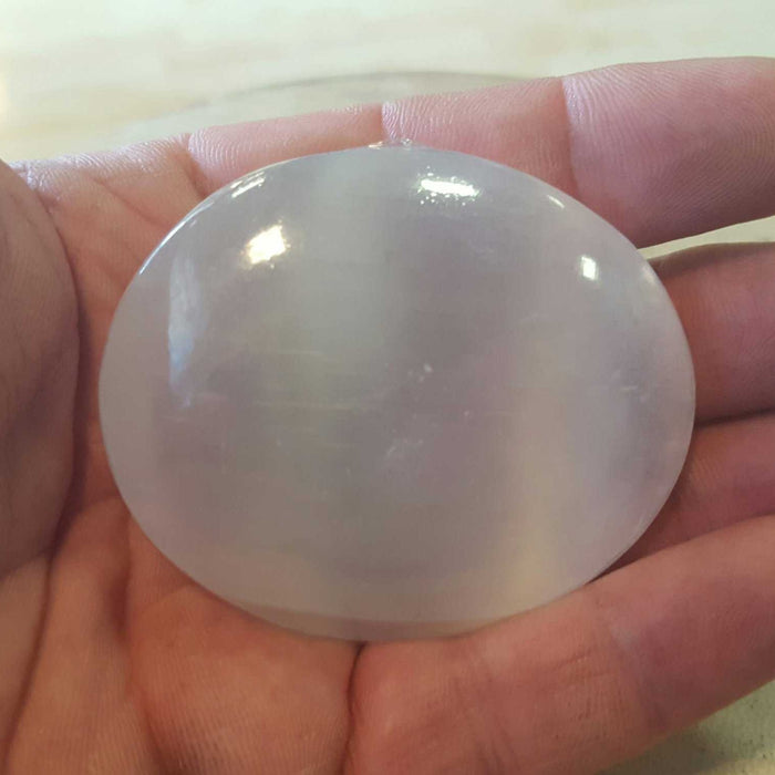 Palm stones Selenite -- sold out | High Ho Gems and Crystals