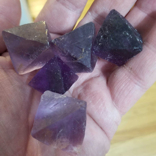 Raw Stones - Fluorite Octahedrons Purple | High Ho Gems and Crystals