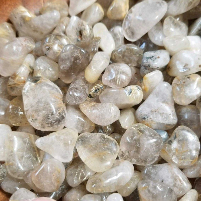 Tumbled stones - Rutilated Quartz | High Ho Gems and Crystals
