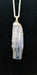Beautiful Kayanite silver capped pendant showcasing a stunning blue indigo hue, perfect for enhancing your mind and promoting harmony with all chakras.