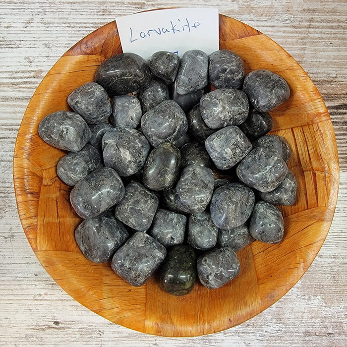 Tumbled stones - Larvakite