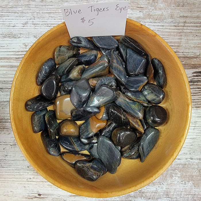 Tumbled stones - Blue Tigers Eye